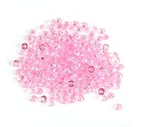 1000 Pcs/sac 4.5mm Perles Acrylique Transparent Cristal Acrylique Perle Diamants Acrylique pour Mariage Douche Vase Perles DIY Décorations (Rose)