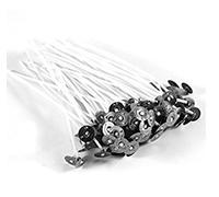 Fdit 100pcs 7.9" Bougies mèches Naturelles de Cire de soja de fumées Basses pour Bougie de Bricolage
