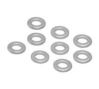 Fdit 120 Pièces de Surface Lisses de 120 4 Mm 7 Mm Machine à Laver en Acier Inoxydable OD pour les Besoins D'assemblage (4807-0407-1000)