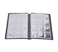 Fdit 120 Pochettes 10 Pages Album Collection Livre Mini Taille Support de Collecte d'argent, Petit, Fabrication Exquise (Blue)