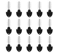Fdit 15Pcs Brosse de Nettoyage de Robinet à Bière en Nylon Noir Résistant à l'Usure et aux Températures Élevées pour Bar, Pub, Maison