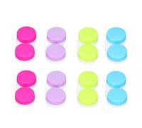 Fdit 16 Pièces étui à Lentilles de Support de Lentilles de Conteneur de Stockage de Lentilles de avec Couvercles 4 Couleurs Conception étanche pour les Activités de Plein Air de
