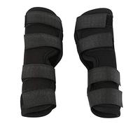 Fdit 1Paire de Cuisse Arrière pour Chien Pet Chirurgical Injury Bandage Wrap Heal Wound Protector(M-Noir)
