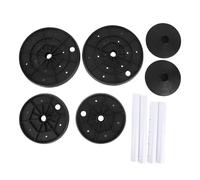 Fdit 2 Ensembles de Rehausseurs de Pot Réglables pour Grandes Jardinières, Support de Plante Réglable en Hauteur de 11 à 17 Pouces avec Trous de Drainage, élévateur de Pot de Fleur en (Black)