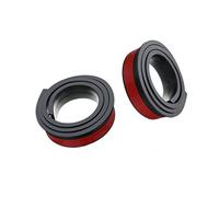 Fdit 2 Pack Trim de l'arc de Roue en Caoutchouc Universel, Bande Anti-Collision Protectrice de 3,8 Cm de Large avec Adhésif pour la Camionnette SUV Sedan (Longueur de 1,5 M, (Black)