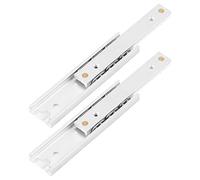 Fdit 2 pcs en Alliage D'aluminium Lourds Coureurs Roulement À Billes Coulisses De Tiroir Rail Télescopique Durable Lisse Glissière pour Armoire À Tiroirs(70mm)