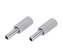 Fdit 2 pièces 0.5μm Pierre d'aération en Acier Inoxydable Pierre de Diffusion Pierre d'aération en Acier Inoxydable avec Barbe de diamètre extérieur de 1/4 Pouce