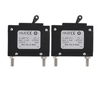 Fdit 2 Pièces 23A Disjoncteur Générateur Disjoncteur avec Interrupteur Bouton Poussoir Disjoncteur à Réinitialisation Manuelle pour Générateurs à Essence 230V