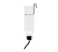 Fdit 2 Pièces 350 ML Bouteille d'eau pour Cage pour Animaux de Compagnie, Distributeur d'eau étanche pour Petits Animaux avec Crochet en Acier Inoxydable pour Cage (Grande Taille)
