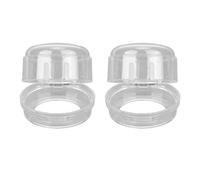 Fdit 2 Pièces Couvercles de Bouton de Cuisinière pour Brûleurs à Gaz Protecteurs de Bouton de Cuisinière à Gaz à L'épreuve des Enfants avec Matériau PP Résistant aux Hautes (Transparente)