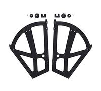 Fdit 2 Pièces en Plastique Flexible Creux Porte-Armoire à Chaussures Charnières de Remplacement Raccords, Structure Simple Deux Couches Porte-Chaussures Accessoires(Noir)