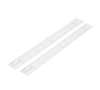 Fdit 2 Pièces Règles de Quilting en Acrylique Règles de Couture de avec Effet Antidérapant et Marquages spéciaux pour la Couture Artisanale et L'usage Domestique