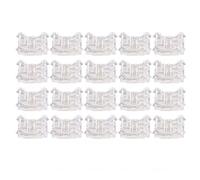 Fdit 20 Pièces 2 Broches Bande LED à Connecteur de Fil, Adaptateur de Borne de Bande Lumineuse LED COB sans Soudure 10 Mm, Installation Facile pour L'éclairage de Fête de Cuisine de