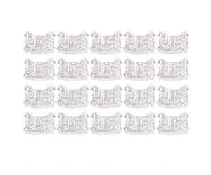 Fdit 20 Pièces 2 Broches Bande LED à Connecteur de Fil, Adaptateur de Borne de Bande Lumineuse LED COB sans Soudure 10 Mm, Installation Facile pour L'éclairage de Fête de Cuisine de