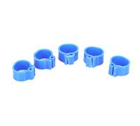 Fdit 200 Pièces 10 Mm Anneau de Patte de de Pied de Anneau D'identification D'oiseau en Plastique Résistant à l'usure Réutilisable Facile à Installer Léger pour Les s Voyageurs ou (Blue)