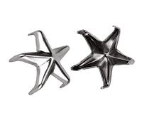 Fdit 200 Pièces Rivets étoiles, Clous à Griffes étoiles à 5 Branches, Rivets Métalliques en Alliage de Zinc pour Chapeaux, Sacs, Vêtements, Chaussures, Accessoires D'artisanat en Cuir (Alliage de