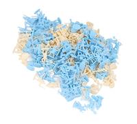 Fdit 200 Pièces Soldat Squelette Bleu Jaune Figurines de Soldats Médiévales Réalistes Uniques Jouet pour Enfants Projets en Classe Plastique Antique Pratique et Léger