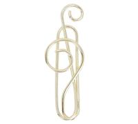Fdit 20pcs Musique Trombones, Mignon Métal Notes de Musique en Forme de Signet Pince avec la Galvanoplastie Antirouille pour la Partie Carte D'invitation Bureau Fichier Organisation (GOLD)