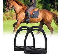 Fdit 2pcs étrier de Cheval étriers en Plastique de Haute résistance étriers d'équitation de sécurité étriers équestres antidérapants pour Selle(L)