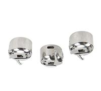 Fdit 3 Pièces Boîtier de Canette en Acier Inoxydable Système de Canette Avant Pièce de Rechange pour Machine à Coudre Accessoire de Machine à Coudre Composant de à pour