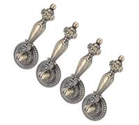 Fdit 4 Ensembles de Poignées D'armoire en Alliage de Zinc, Poignées Décoratives de Style Rétro pour Portes de Meubles, avec Vis de Montage, Faciles à Installer