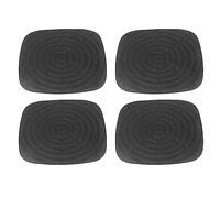 Fdit 4 Pièces Coussins de Nidification de Poulet Nichoir Tapis de Poulailler Tapis de Nid de Poulet Doublure Nichoir Lavable Tapis de Nid de Poulet Tapis de Sol pour pour Les (Noir)