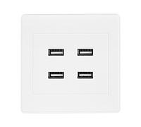 Fdit 4 ports USB DC 5 V Home Office Prise murale électrique Chargeur Outlet