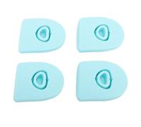 Fdit 4pcs Stoppers du Couvercle à L'épreuve des Déversements, Bouchon Réutilisable du Capuchon de Capuchon en Silicone épreuve Bouche Bouche Remplacement pour Le Couvercle de la (Blue)