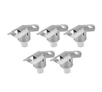 Fdit 5 Pièces Bouchon de Vin en Acier Inoxydable Bouchon de Champagne de Vin de Bouteille avec Silicone pour Restaurants Usage Domestique Garde le Frais