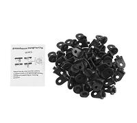 Fdit 50 PCS Crochet de Suspension Plante Fleur en Plastique Crochets pour Hamacs d'intérieur Plantes Suspendues Clips Hanger Serre(Noir)