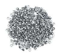 Fdit 500 œillets en Fer Robuste, Indéformables, Bords Arrondis et Lisses, Disponibles en 4 Couleurs pour Chaussures, Vêtements, Loisirs Créatifs, Tentes et cuir. (YK4/5C11 (gris))
