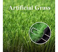 FDIT 50PCS Acteur INOXDUBLE 6 Pouces de Jardin Robustes - Épingles de Paysage en Forme de U pour Tissu de Barrière de Mauvaise Herbe, Pelouse, Verrou Artificiel (4 * 15cm 50pc Un Paquet)