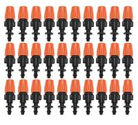 Fdit 50Pcs Brumisation pour Irrigation Micro Goutte Kit Brumisateur, Arrosage Goutte à Goutte Buses de d'Irrigation par Egouttement de Jardin Réglable Ensemble d'Atomiseur de Tête d'Arroseuse