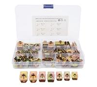Fdit 60pcs U Kit de de Noix U écrous U Type Clips Haute élasticité Strong Arear Inoxydable M4 M5 M6 M8 pour la Moto