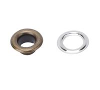 Fdit 6mm Oeillets Kit de Pose, 300 Jeux Acier Inoxydable (Bronze)