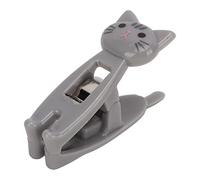 Fdit 6pcs Cat Cat Clips, Clips de Ressort en Métal avec des Bandes Non Glissantes Handle pour Suspendre les Vêtements de Nourriture Sac de Nourriture et Organisation de Documents (GRAY)