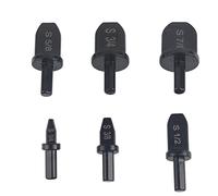 Fdit 6pcs Swagage Tool Dring Bit Bit, Cuivre Tipe Upage Tool HVAC Réparation de Réparation avec Poignée Triangulaire Hexagonale pour le Traitement Mécanique, Génie du Pipeline
