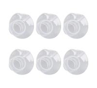 Fdit 6pcs Taux de Flages Portables pour Spectres 24 Mm Shields Liquide Matière de Silicone Portable et Confortable pour Pomper le Go (21 mm)