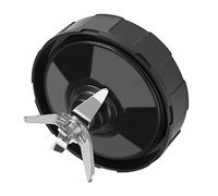 Fdit 7 Ailettes au Fond/Aile pour Le Joueur de Mélangeur, Lame en Acier Inoxydable BPA pour BL2012 / BL487A, Fruits à Pulvérisation Effort, Noir, Applicables pour NN101