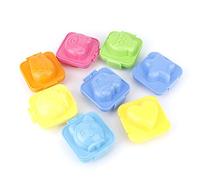 Fdit 8pcs DIY Carton Forme Onigiri Moule de Riz Riz Ball Moule, Dessins de Dessins Ustensiles de Cuisine Réutilisables pour les Enfants Gâteau de Sushi
