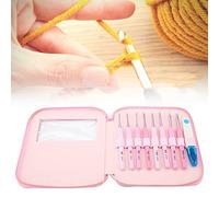 Fdit 9 PCS Couleur de Gradient Crochet Hook Set à Tricot à Tricot Aiguilles avec Poignée Douce, Conception Ergonomique pour Crochet Confortable, Amateurs de Idéal