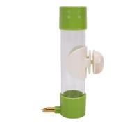 Fdit Abreuvoir Automatique pour Oiseaux, Distributeur de Boisson monté sur Cage de 200 ML pour Petits Perroquets Calopsittes Perruches Tourtereaux PS Acrylique Transparent (Haut Plat)