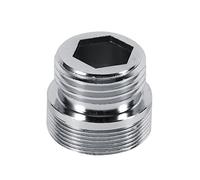 Fdit Adaptateur D'aérateur de Robinet, Adaptateur de Filetage G1/2 en Alliage D'aluminium 4 Tailles 20 Mm 22 Mm 24 Mm à Connexion Rapide du Robinet à L'adaptateur de Tuyau pour (24 mm à 15 mm)
