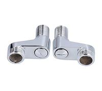 Fdit Adaptateur de Bras Pivotant de Robinet Mitigeur de Douche, Connecteur de Robinet de Douche Réglable en Laiton chromé et Acier Inoxydable 304 pour Installation Murale de Salle de