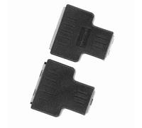 Fdit Adaptateur de Câble Ethernet Adaptateur 1 à 2 Ports RJ-45 Réseau Signal Stable Black Paragraphe 2 PCS pour la Télévision, Commutateurs (Black)