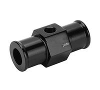 Fdit Adaptateur de Capteur de Température de L'eau Universelle de Moto, Adaptateur de Tuyau de Liquide de Refroidissement en Alliage en Aluminium avec 2 Pinces pour Installer le (B (24 mm))