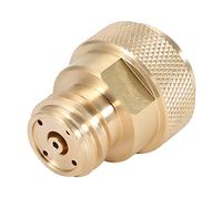 Fdit Adaptateur de CO2 en Laiton, Kit de Conversion en Laiton, Adaptateur de Réservoir pour Machine à Soda, Machine à Eau à Bulles, Réservoir de Paintball avec n L (GOLD)