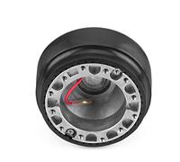 Fdit Adaptateur de Moyeu de Course au Volant en Aluminium Robuste pour 323 Miata MX3 MX5 MX6, Motif Standard à 6 Boulons pour Le Volant de Rechange, Comprend du Fil de Corne et des Vis, Ajustement