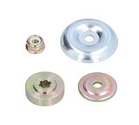 Fdit Adaptateur de Tête de pour Lame de Tondeuse à Gazon, Kit de Rondelle de Protection avec 1 Rondelle de Butée, 1 Plaque de Cavalier, écrou de Blocage pour Pièces de Rechange