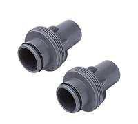Fdit Adaptateur de Tuyau de Piscine 2 Pièces, Connecteur de Tuyau Anti-Fuite en Plastique pour Adaptateur de Sortie D'entrée de de Piscine de 38 Mm pour Pompe de et